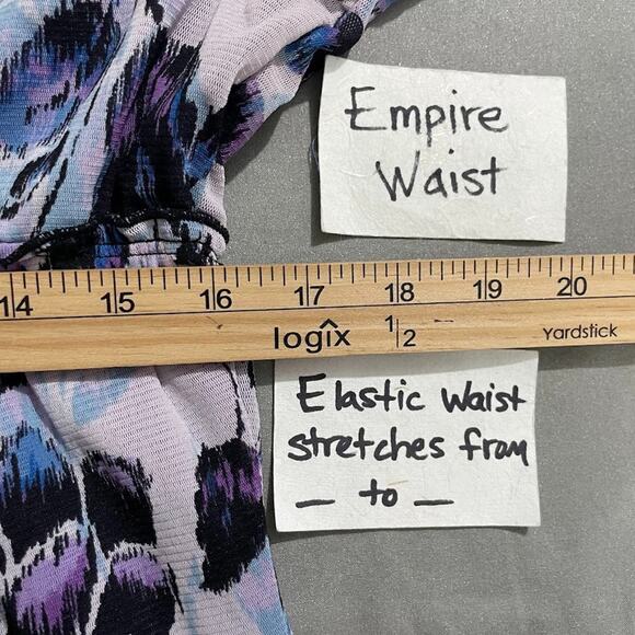 Axcess Size Large Pastel Mesh Babydoll Top Romantic Y2K Feminine Fairy Coquette - Picture 8 of 10